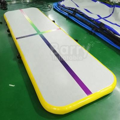 China DWF+1.2mm Plato Size AirTrack 3m 4m 5m 6m 8m Custom Gym 10m Mat Rolling Inflatable Gymnastics Air Track Mat For Sale for sale