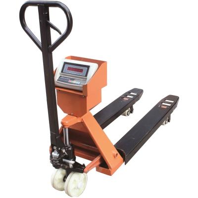 China 1t Weight Function , 2t Mild Steel Industrial Manual Lift Pallet Truck Scale for sale