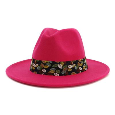 China High Quality Stylish 100% Plush and Wool Fedora Hat Jazz Fedora Hat Wholesale Fedora Hats for sale