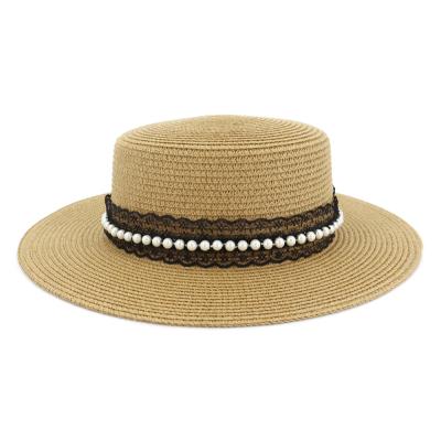 China Wholesale Custom Beach Straw Hat Australia Logo America Grass Striped Hot Selling Natural Straw Hat for sale