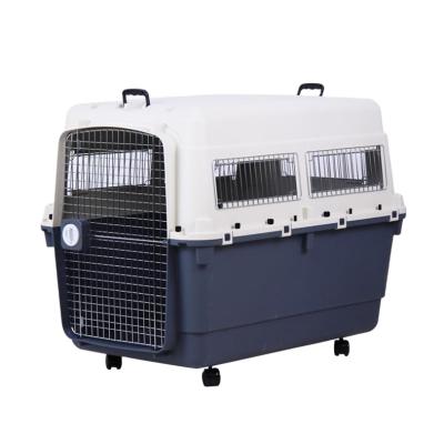 China Viable International Air Transport Box Aeronautical Standard Metal Cat Dog Travel Carrier Special Window for sale