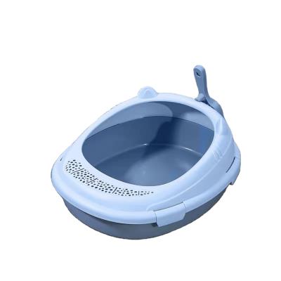 China Sustainable Hot Selling Cat Toilet Stabilized Cat Feeds Open Type Litter Bin Suitable For All Cat's Litter for sale