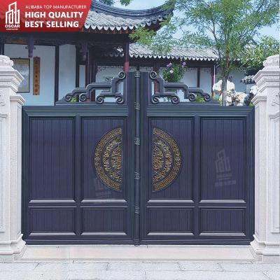 China Easily Assembled Iron Door Designs Front Single Main Door Exterior Single Door Exterior Metal Wrought Iron Modern Fancy Doors for sale