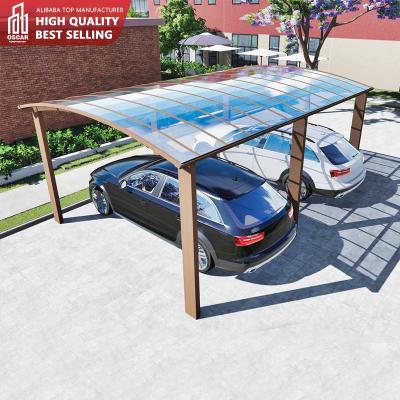 China UV-Resistance Waterproof Fireproof Aluminum Carport Cantilever Cantilever Parking Lot for sale