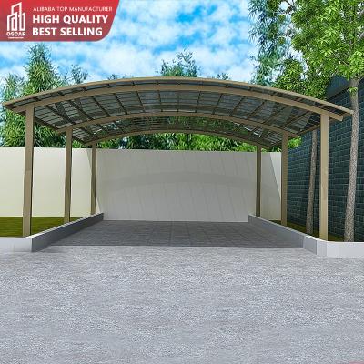 China Waterproof Fireproof Outdoor Parking Garage Parking Shed Storage Bike Aluminum UV-Resistance Canopy for sale