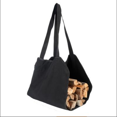 China Fashion Firewood Log Carrier Tote Bag Canvas Heavy Duty Chimney Carrier Storage Wood Rack Large for sale