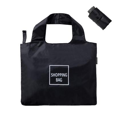 China Eco-friendly Folding Shopping Bag Folding Soft Thin Shopping Handbag Double Layer Oxford Shopping Bag for sale