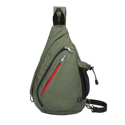 China Eco-Friendly Sling Shoulder Backpack Cross - Body Rope Bags Daypack Front Chest Sling Pack With Water Bottle Holder for sale