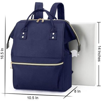 China Fashion Navy Color Fashion Outdoor Sports Large Capacity Backpack Daily Use Diaper Bag for sale