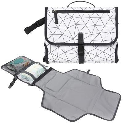 China Healthy and Convenient Waterproof Portable Travel Diaper Bag Changing Pad Diaper Pad Changing Station for sale