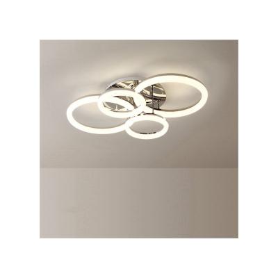 China Hot-selling bedroom/living room stainless steel ceiling light,dimmable smart control,modern luxury led chandelier for sale