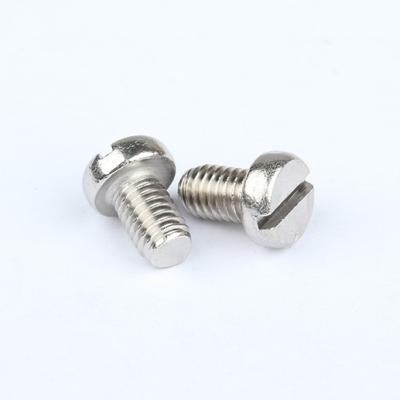 China Slotted DIN 84 Cheese Cheese Head Screws 304/316 Passivated Stainless Steel Diameter M2-M10 GB 65 Standard Fasteners for sale