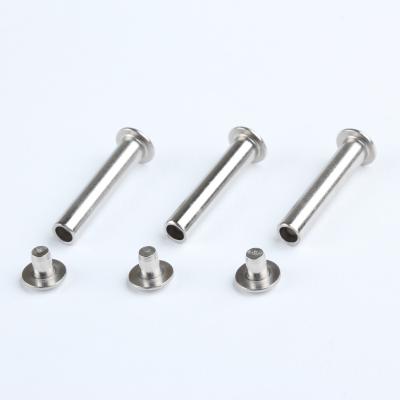 China Semi Tubular Stainless Steel Rivets With Butt 304 Stainless Steel Passivated Diameter 3mm / 4mm for sale