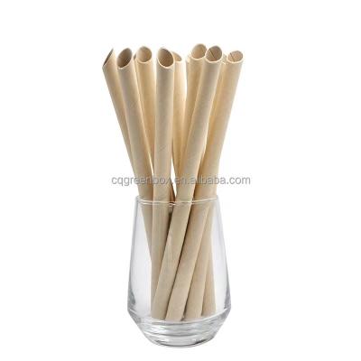 China Logo Paper Bamboo Drinking Straws custom made eco friendly reusable natural disposable Straw Set Bamboo Disposable Bamboo Straws for sale