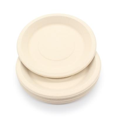 China Food Grade Eco Friendly Disposable Bamboo Cutlery Disposable Food Plates Bamboo Serving Dish For Party for sale