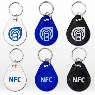 China HF Ultralight ABS RFID Key Fob Tag NFC Microchip Waterproof With Logo Printing for sale