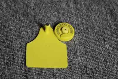 China Electronic RFID Livestock Ear Tags Plastic 30MM for sale