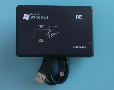 China 125khz leitor sem contato do Usb do preto TK4100 para o cartão compatível 104 * 68 * 10MM à venda