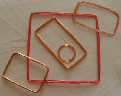 China Square Copper Customized Micro RFID Tags Transponder Coil In RFID Readers for sale