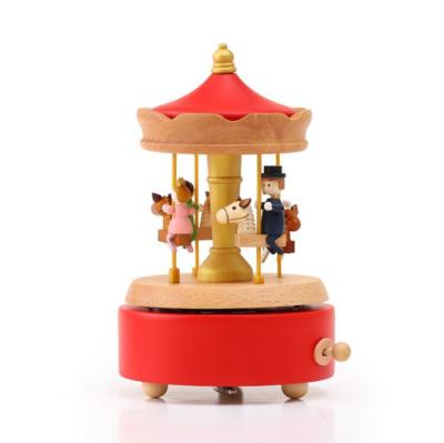 China High Grade Kids Gifts Eco - Friendly Trojan Toy Christmas Decoration Music Box Moves For Crafts for sale