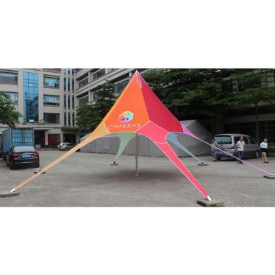 China Novel waterproof and quick freeze interesting design up simple star shade tent maximum diameter 12m H 5m for the fanciest outdoor events for sale