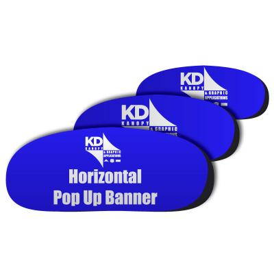 China Roll Up Screen Logo Outdoor Advertising Exhibition Cheap Oval Pop Custom Banner For Sale for sale