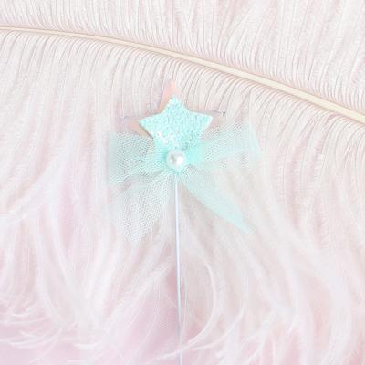 China High Quality Wholesale High Quality Star Cupcake Gauze Happy Birthday Net Yarn Pearl Bow Hanging Surprising Decoration for sale