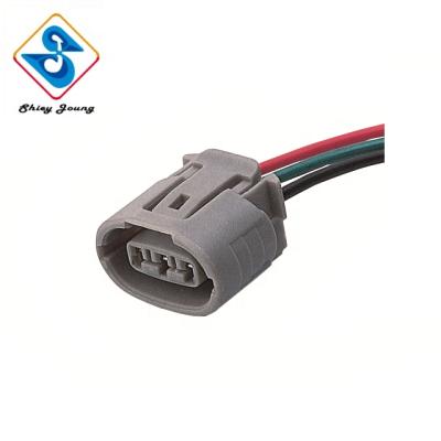 China Automobile 3 Pin Auto Oval Alternator Plug Female Connector Wiring Harness for sale