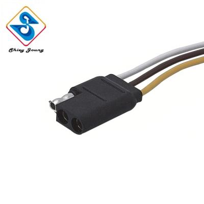 China Auto Trailer Parts Trailer Truck Marine 3 Pin Wire Harness Factory Customized 3 Way Trailer Connector for sale