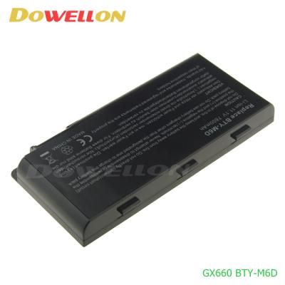 China Laptop Dowellon Supply Good Quality Laptop Battery For MSI BTY-M6D E6603 GT60 GT660 for sale