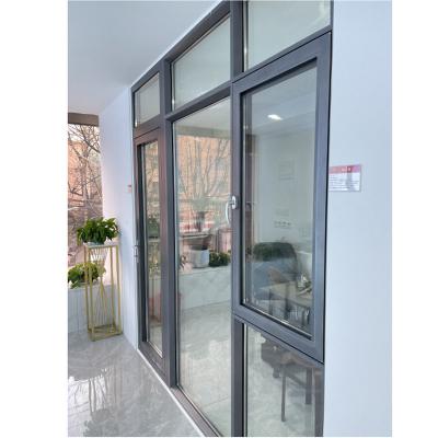 China High Quality Magnetic Screen Baivilla Bi Folding Sliding Double Glazed Aluminum Windows And Doors For Modern House Using for sale