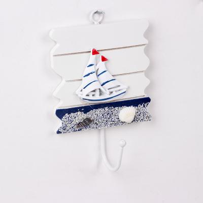 China Europe Beach Series 4.35*1.75*6.75In Bathroom Decor 3D Sea Icon Wall Hangs Bathroom Towel Rack for sale