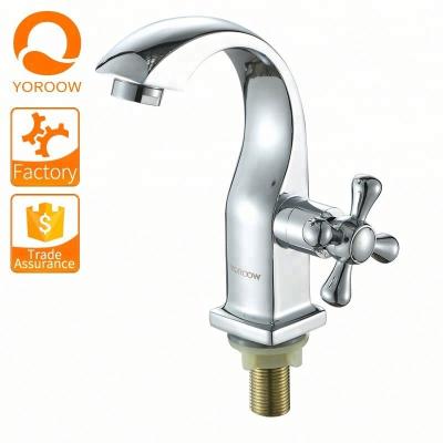 China Cross Handle Cold Water Basin Faucet Thermostatic Faucets YOROOW New Design for sale