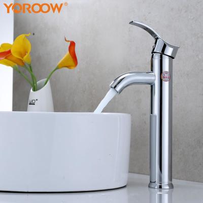 China Factory Price Faucets Body Bathroom Sink Single Handle Brass Thermostatic Faucet Tall Basin Mixer Tap Bathroom Vanity Faucet Vessel Basin Faucet for sale