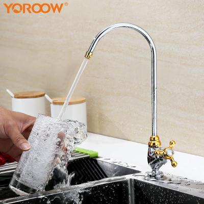 China Amazon Hot Sale Thermostatic Faucets Body Drinking Water Faucet Cold Water Filter Kitchen Faucet Brass Deck Mounted Kitchen Sink Faucet Lead Free for sale