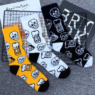 China Black breathable wholesale cotton girl skateboard fashion kpop costume socks for sale