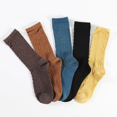 China Wholesale Breathable Soft Warm Cute Crew Winter Slouch Woolen Thick Socks Girls Socks for sale