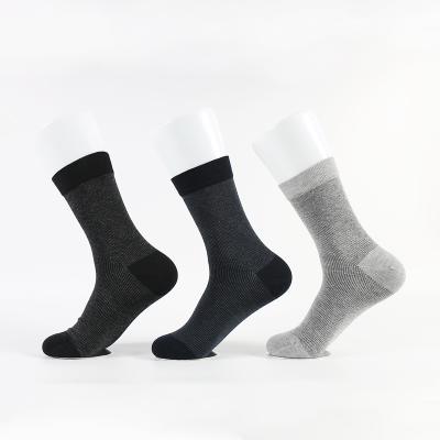 China Wholesale High Quality Loose QUICK DRY Men's Solid Color Knitted Calf Style Dress Socks for sale