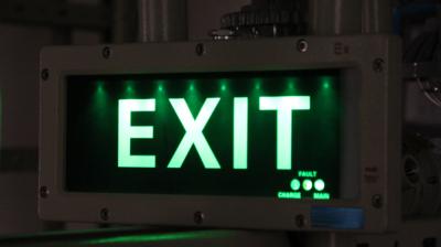 China Ra≥70 5000K IP66 Explosion Proof Emergency Lamp Embedded Safety Exit Indicator Fire Emergency Exit Sign Light for sale