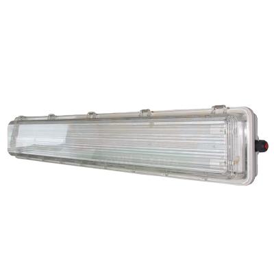 China 9-14mm Cable Explosion Proof Fluorescent Light Safety Class Ⅱ 1 Tube Industrial Lighting for sale