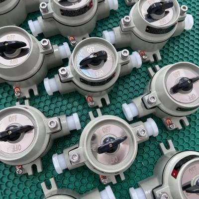 China 50/60HZ Voltage Explosion Proof Switch with Marine Grade Aluminum and 9mm-13mm Cable Spec for sale