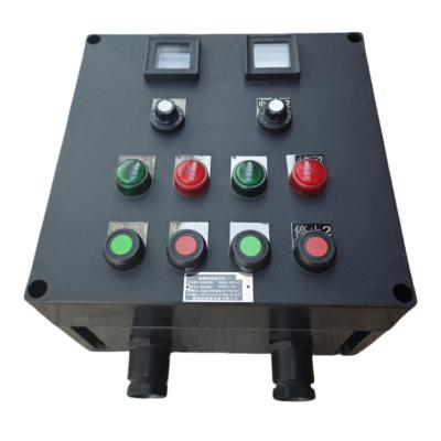 China 220V Explosion Proof control station ATEX approved GRP anti-corrsion IP66 WF2  Hanging Vertical Mounting for hazardous environment Zone1 Zone2 for sale