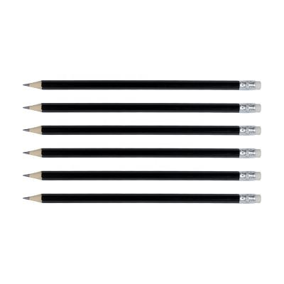 China office & 2019 Hot Sale Personalized School Pencil HB Hexagonal Natural Black Wooden Pencil With Eraser. for sale