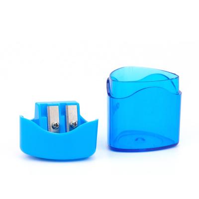 China New School Office Stationery Pencil Sharpener Two Holes And Sharpener Box for sale