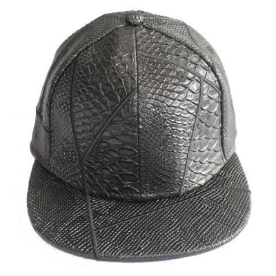 China Unique high quality leather flat bill men's hats COMMON for sale