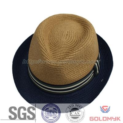 China Character Fashion Wholesale Straw Hats Cheap Paper Hat With Buckle Up Brim for sale