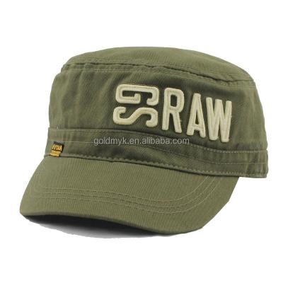 China COMMON flat surface military hat for sale