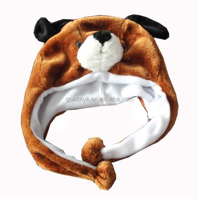 China Newest COMMON Style Customized Soft Plush Animal Hat For Winter for sale