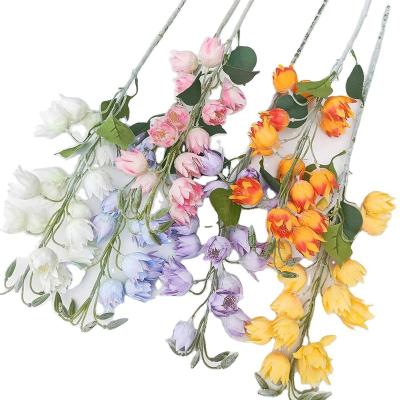 China Silk Direct Wholesale Standard Large Flowers For Decoration Wedding Artificial Flowers Artificial Orchid for sale