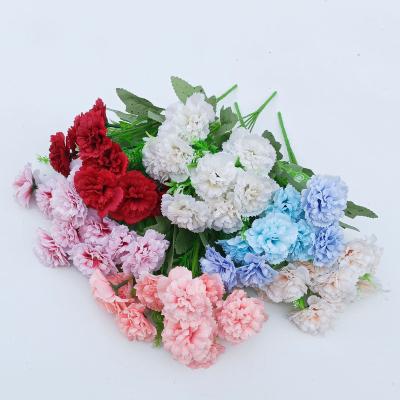 China Artificial Flowers Silk Silk Home Plants Scrapbook Wedding Props Wedding Props Bouquet Carnation Carnation for sale